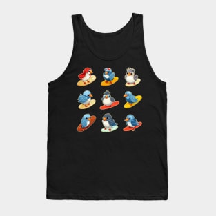 Surfing Birds Tank Top